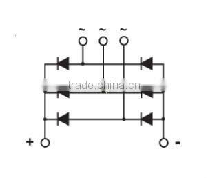 Three phase 100amp bridge rectifier diode