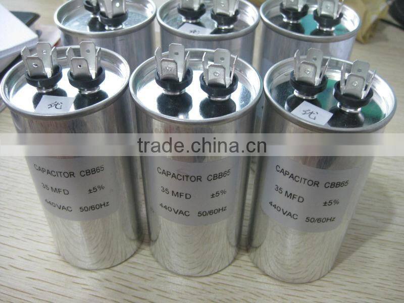 Air Conditioner Motor Run Capacitor CBB65 250V/370V/440V