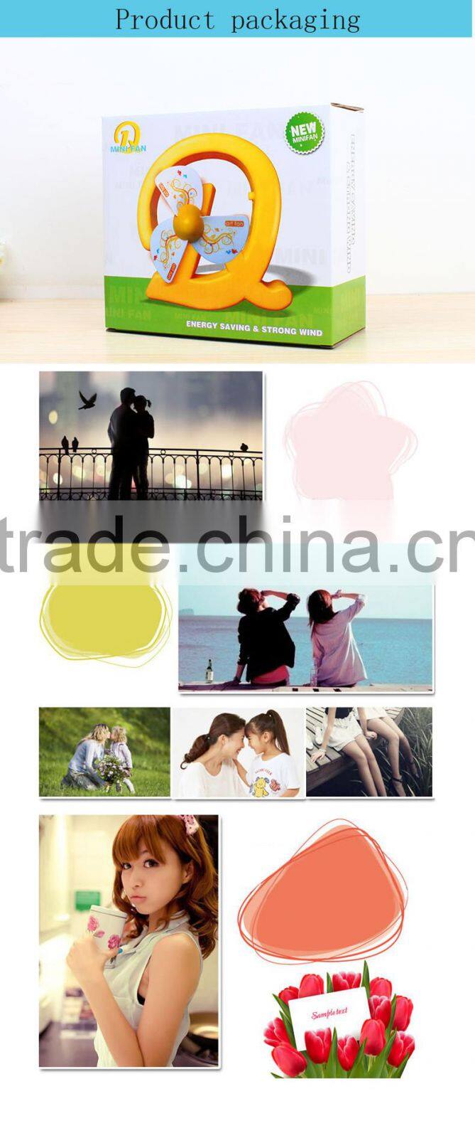 Portable USB chargeable Baby Mini Stroller Fan Cute Crib Cooling Fans No#8803