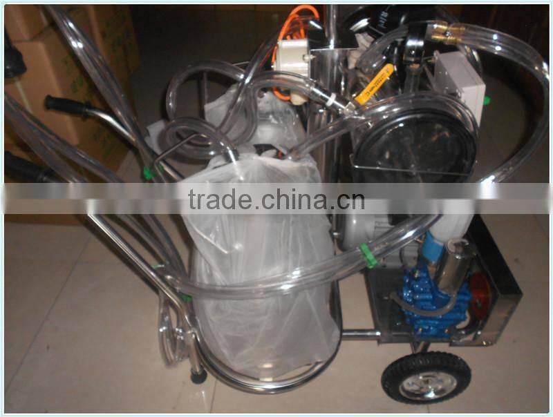 Mobile Vaccum Pump Double Cow Milking Machine