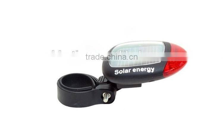 solar energy led bicycle light front tail light bicycle light led rear light warning bicycle light