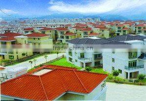 Heat Insulation Synthetic Resin Roofing Sheet Tile For Villa