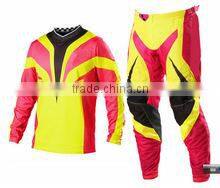 New arriaval Custom Sublimation Cordura Polyester Motocross Pant with leather protection