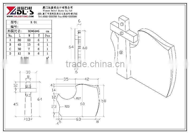 Impala black granite tombstones and monuments