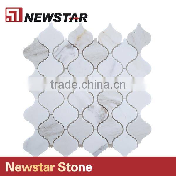 Newstar Chinese White Marble Natural Marble Bathroom Wall Tile Prices Mosaic