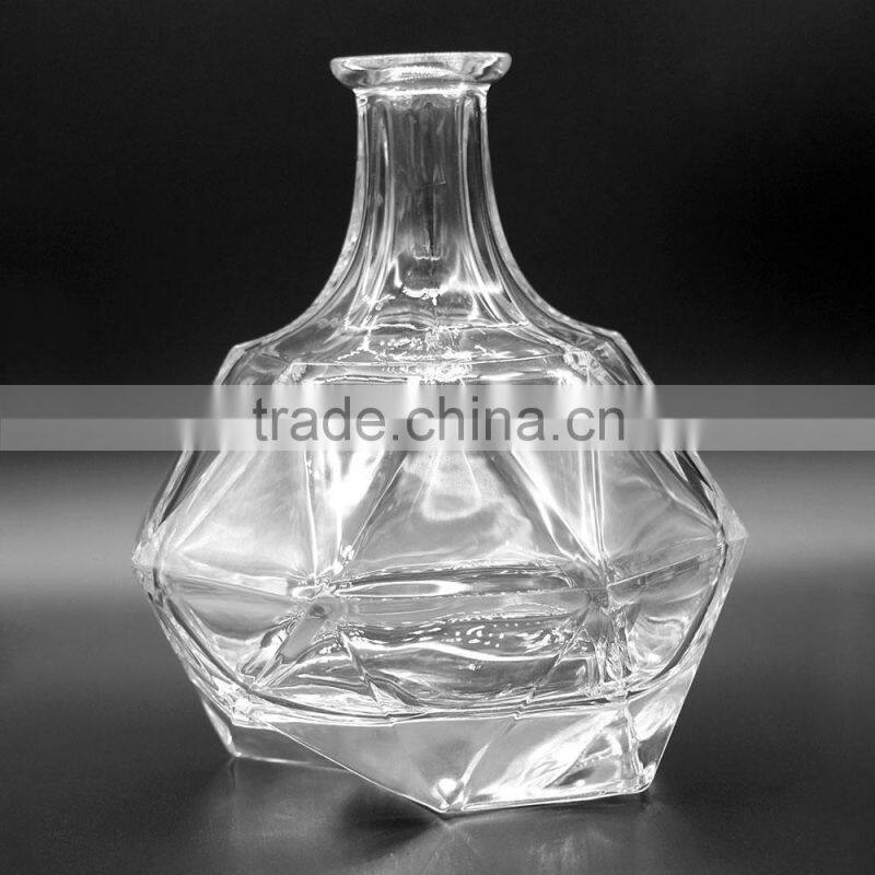 500ml Crystal Clear Liquor Bottle, High Quality Glass Bottle wholesale for Vodka