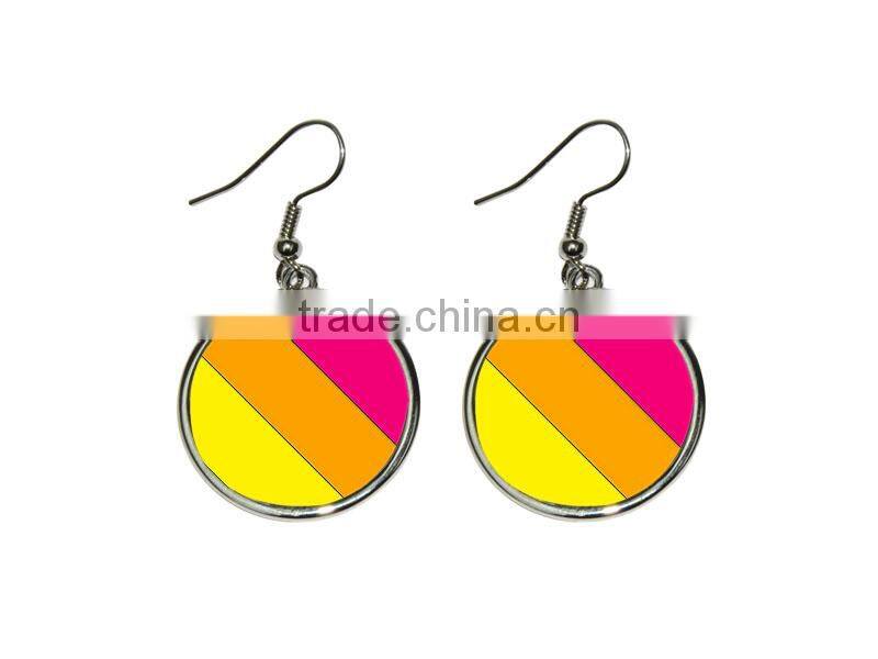 New Arrival Fashion Coated Blank Sublimation Earrings for Women