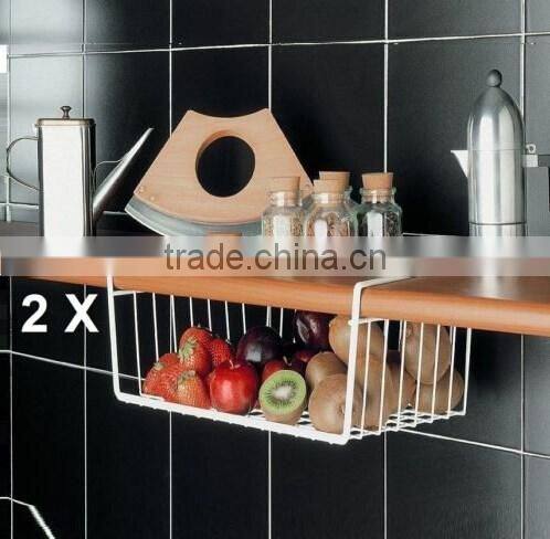 Kitchen Accessories Under Shelf Metal Kitchen Storage Basket Fruit Basket
