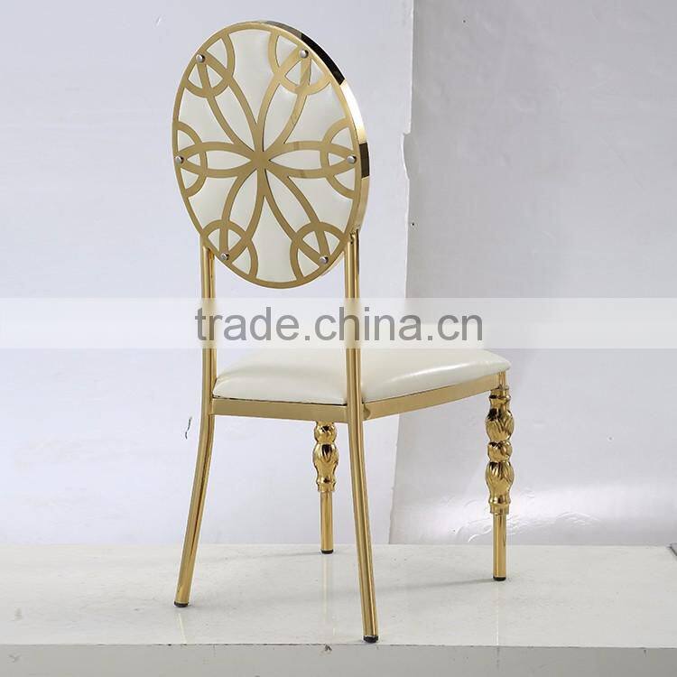 Mid century modern design stainless steel chair stainless steel banquet chair