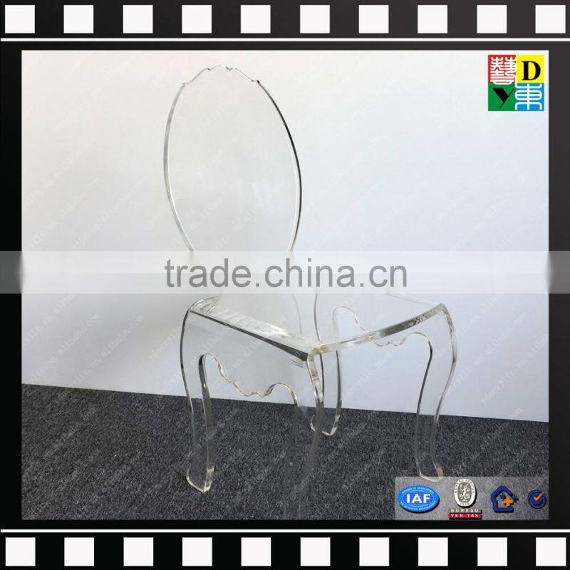 Cheap armless modern acrylic designer dining chairs from shenzhen yidong
