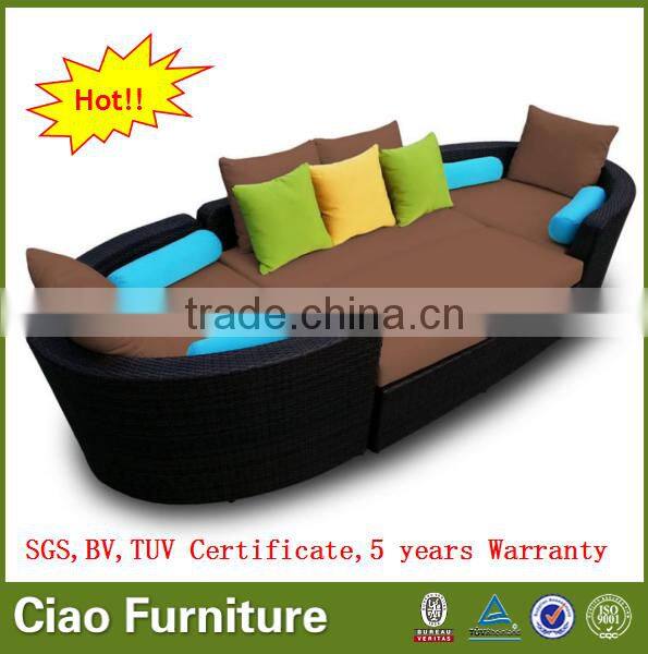 Hot sell outdoor rattan sofa modern patio modular sofa furniture