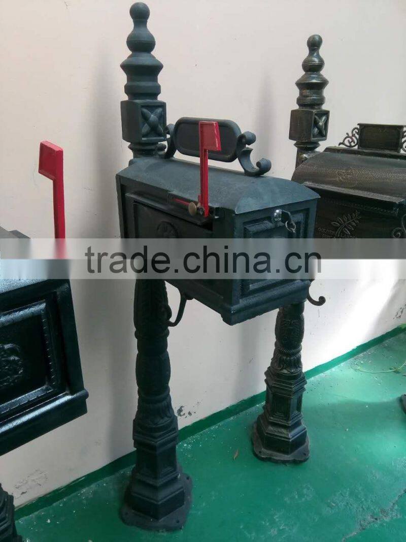 High Quality Cast Aluminum Decorative Mailbox