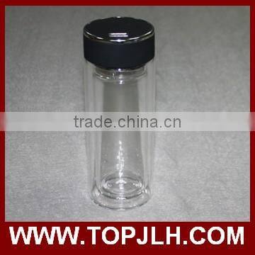 Wholesale double wall sublimation blank glass dring water bottle