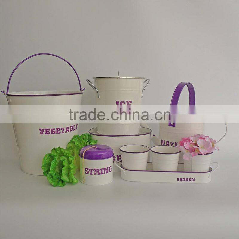 Metal powder caoting laundry basket Clothes bucket