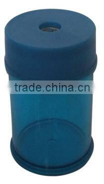 Eco-friendly plastic cylinder shape school pencil sharpener