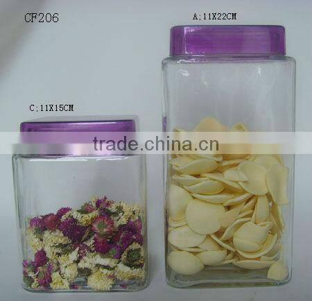 Cookie Clear Glass Mason Jam Jar with Direct Cover Lid