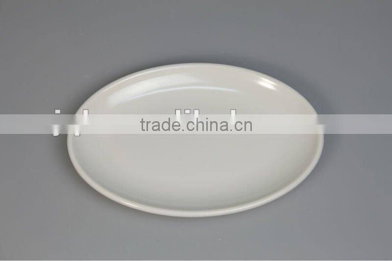 100% Melamine plate plastic tray oval shape with SGS certificate