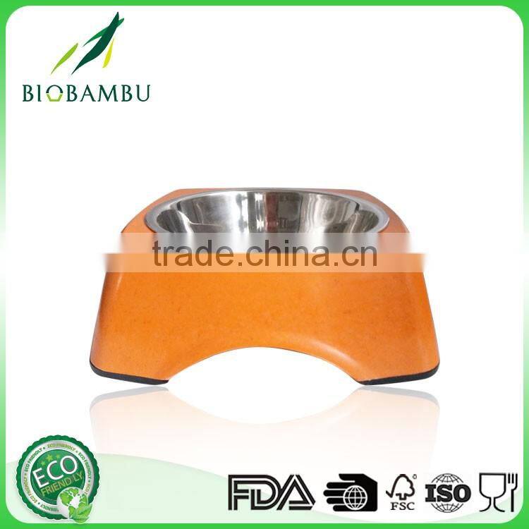 No pollution Non-toxic Long-lasting bamboo fiber pet bowls/cat/dog