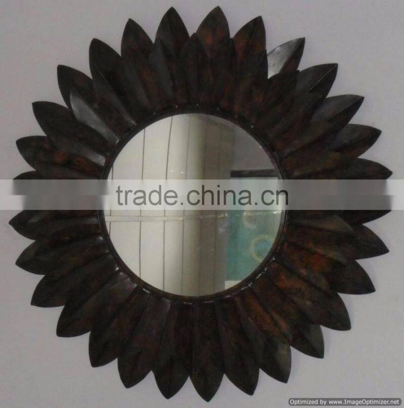 sun design golden mirror