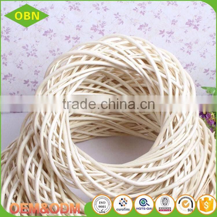 Wholesale Outdoor Wicker Christmas crafts cheap bulk natural willow wreath decoration