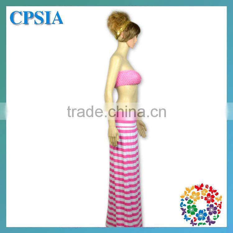 Wholesale toddler girl boutique dress chevron long skirt latest girls cotton skirts