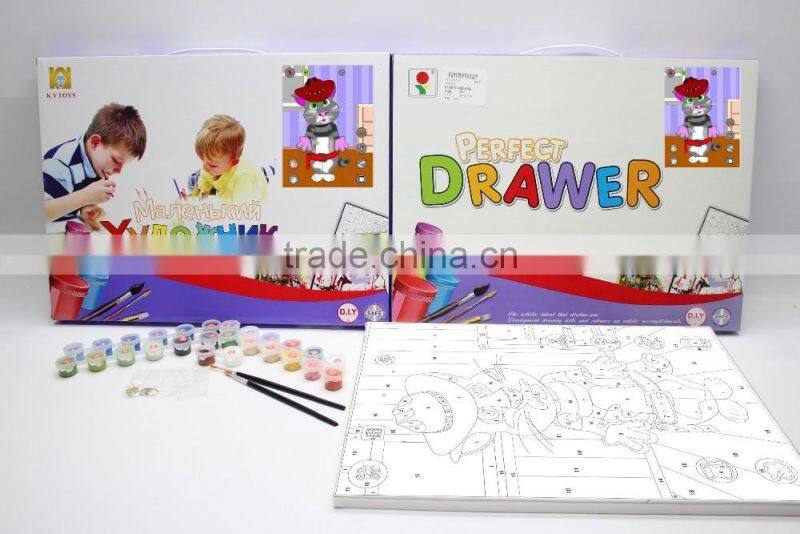 Digital oil painting toy Educational paint kit toy DIY Digital Painting