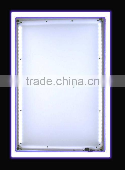 New Crystal Acrylic LED Light Box,Photo Display Lightbox for Advertising