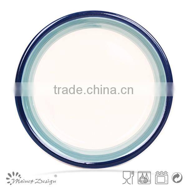 BEST SALE color stripe 10.5inch dinner plate
