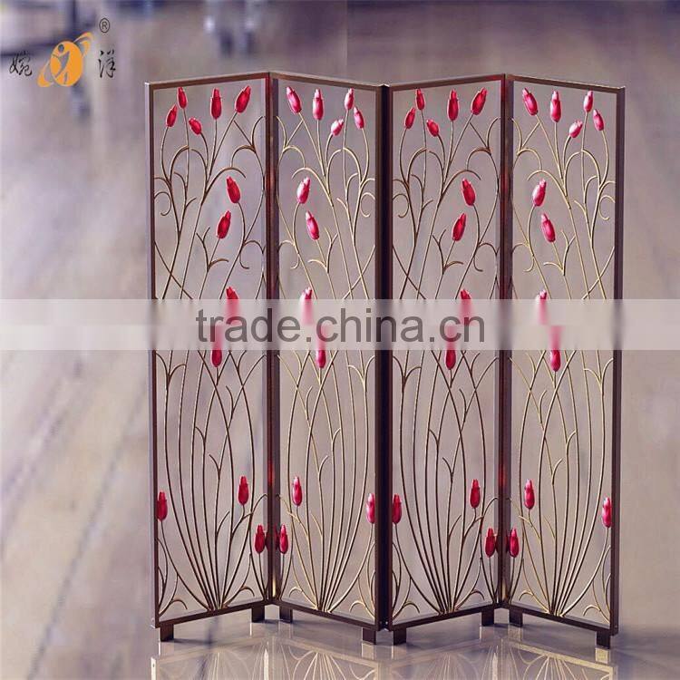 2017 House new design living room decorative cheap antique folding screen