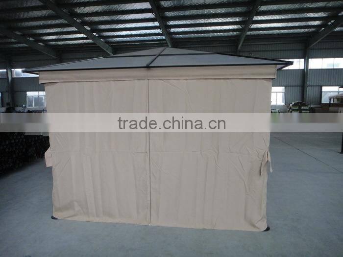 3x3M Aluminum outdoor pc roof gazebo deluxe polycarbonate gazebo