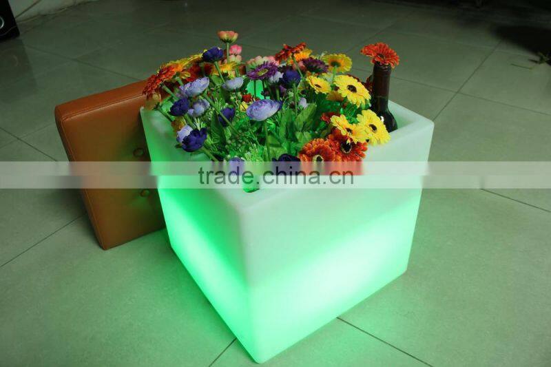 Rechargeable night club table ktv bar chair led wine cubic tank