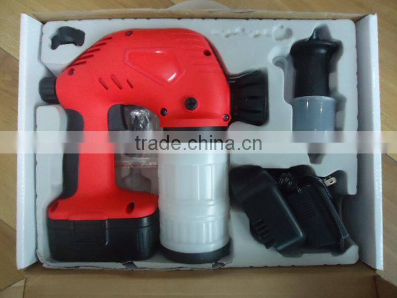 Cordless 18V Ni-Cd Battery Powered Rechargeable Hand Portable Mini Painting Spray Gun Wireless Electric Spray Paint Machine