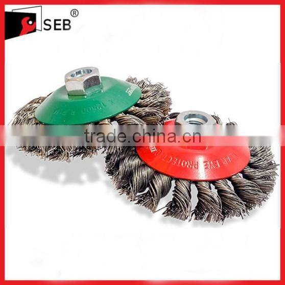 100mm Rotary brass wire wheel brush