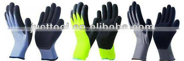 13G nitrile coated Nylon glove with PVC dots