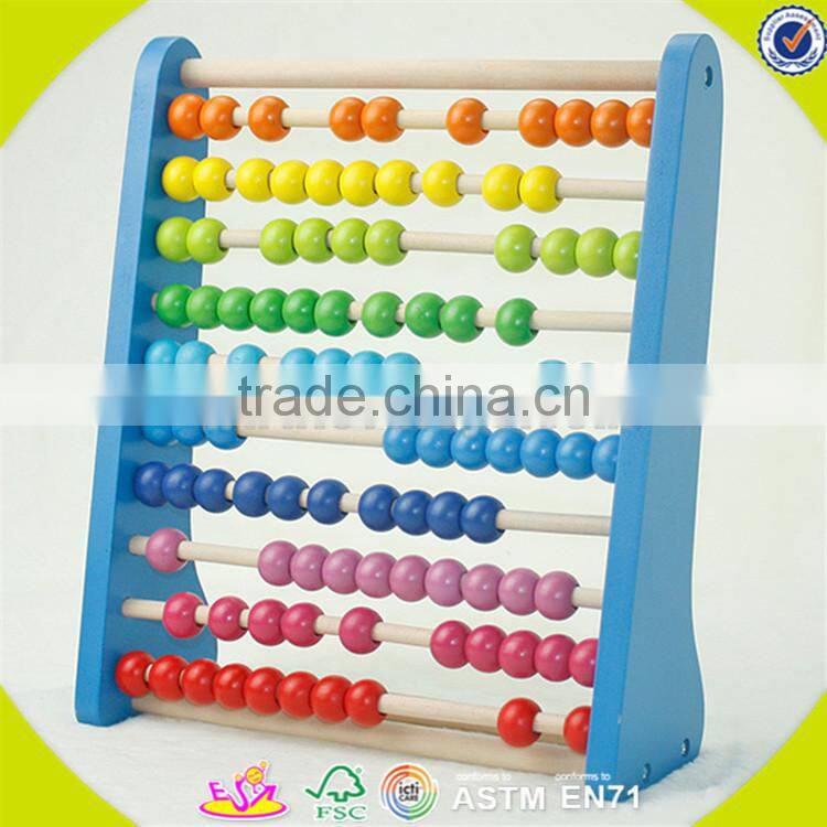 wholesale multifunctional Kids wooden abacus toy Colorful wooden toy abacus superior quality wooden abacus toy W12A010