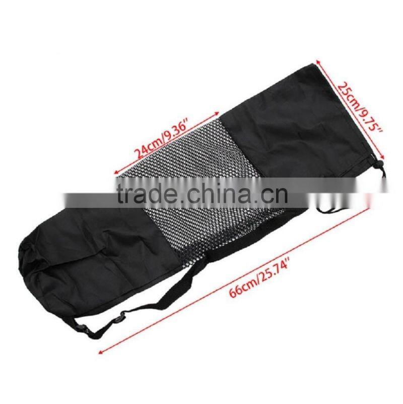 Large Nylon Zippered Drawstring Yoga Mat Bag(Z-YG-008)