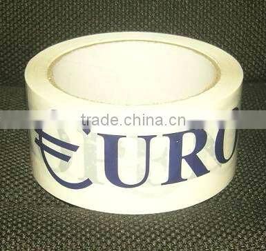 most beautiful and good use yellow bace color with custom logo Printed Packing Tape