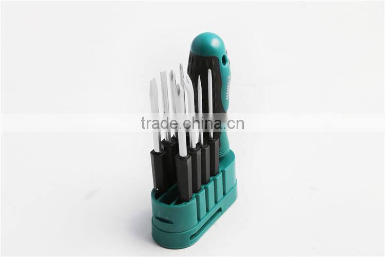 Professional 9PCS removeable nipple screwdriver set with magnetic
