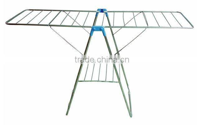 Foldable clothes rack with powder coated