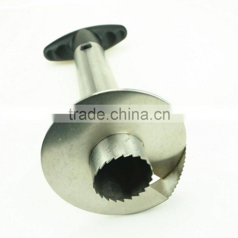 42061 Easy Cooking Tool Stainless Steel Pineapple Peeler Corer Slicer With Colorful Handles