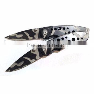 Multi-function best hunting jungle knife with camouflage coating