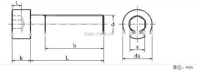 Factory direct supply and High Quanlity DIN912 titanium hexagon socket head cap screws