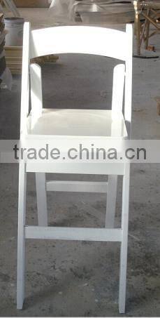 factory directly white modern wedding folding bar stool chair