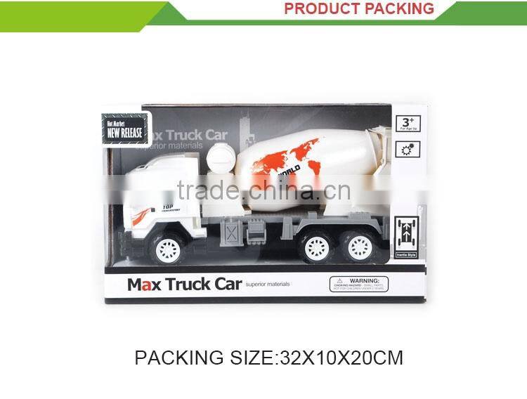 New design plastic friction cement concrete mixer truck toy