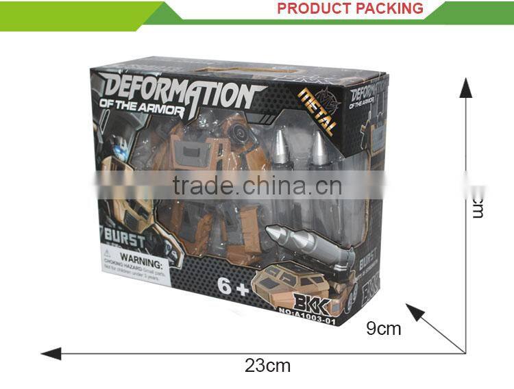 Newest product alloy transform programmable robot toy