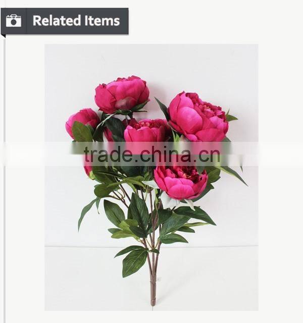 Whoesale artificial flower making peony china factory manufacturer