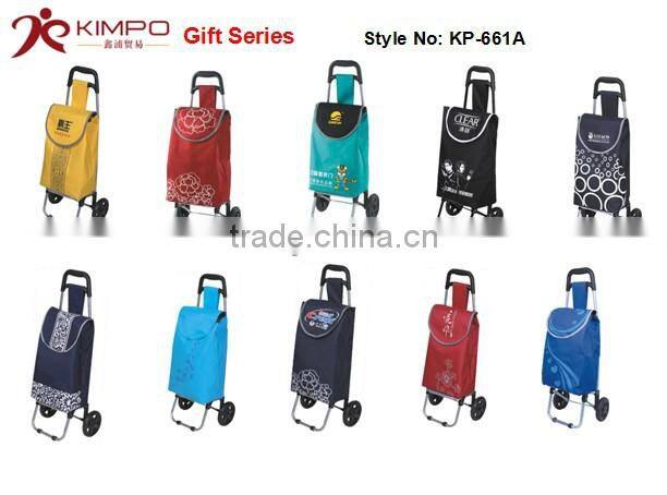 Shopping trolley bag with wheels