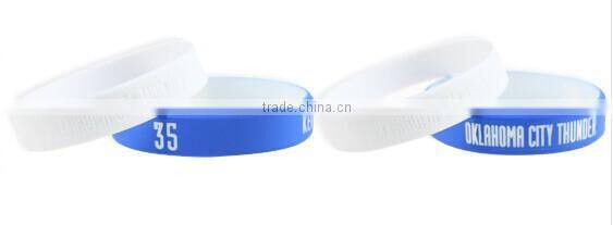 Customized Sports Silicone Whistle Slap Bracelet Wristband