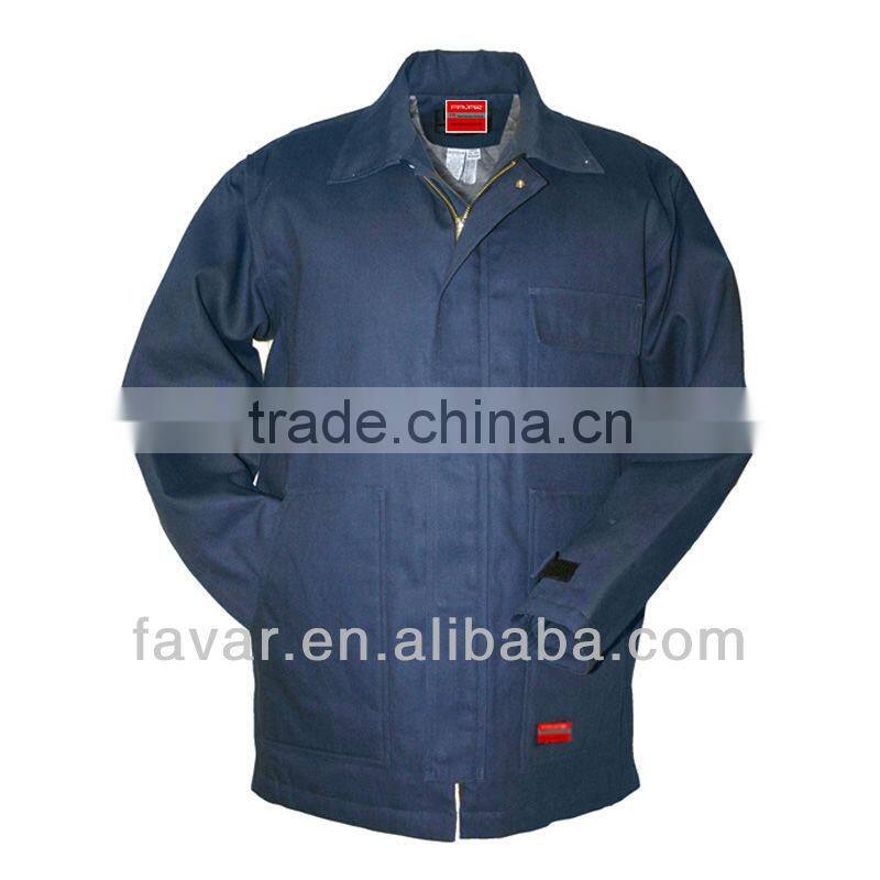 Navy blue flame retardant winter jacket