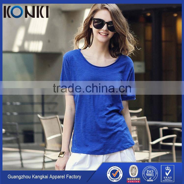 Newest style loose lady's t-shirts fashion t shirt